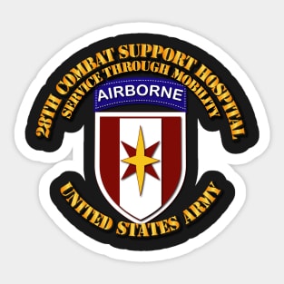 Army - 28th Cbt Sup Hospital - Service Mobility Sticker